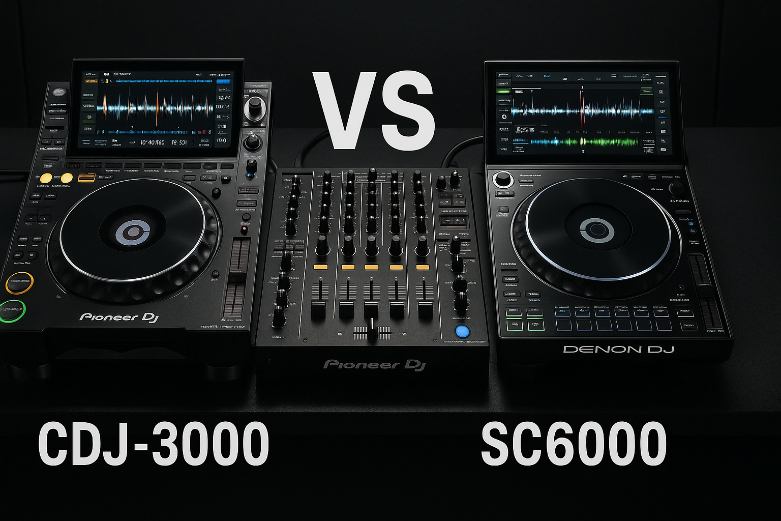 DJ Equipment Essentials: Pioneer CDJ-3000 vs Denon DJ SC6000 - The Ultimate Comparison